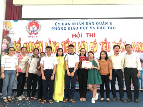 QUYẾT ĐỊNH
Về việc công nhận đơn vị đạt giải cuộc thi   Kể chuyện Tiếng Anh có tiểu phẩm minh họa   Cấp Quận - Năm học 2017-2018

